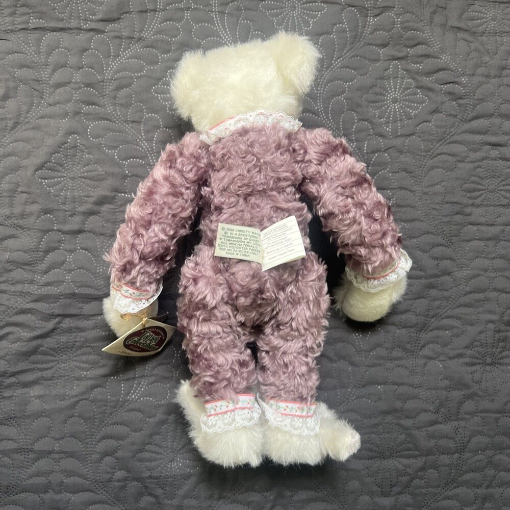 VTG 1998 GANZ COTTAGE COLLECTIBLES TEDDY LINDSEY JOINTED POSEABLE PLUSH BEAR 20’ - Picture 2 of 16